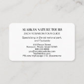 *~* Stage Buck Antler Deer Mountain Stream Sun Visitekaartje (Achterkant)