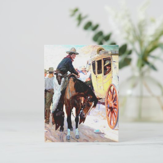 Stage Coach Briefkaart (Staand voorkant)