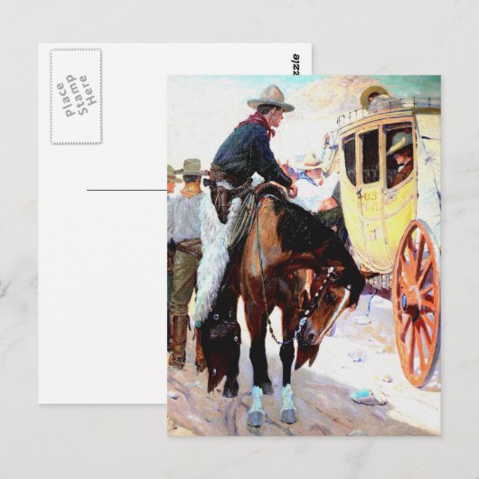 Stage Coach Briefkaart (Voorkant / Achterkant)