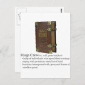 Stage Crew Briefkaart (Voorkant / Achterkant)