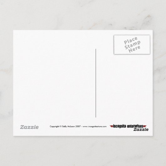 Stage Crew Briefkaart (Achterkant)