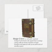 Stage Crew Briefkaart (Voorkant / Achterkant)