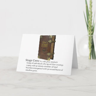 Stage Crew Kaart