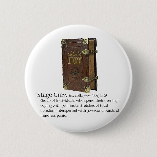 Stage Crew Ronde Button 5,7 Cm (Voorkant)