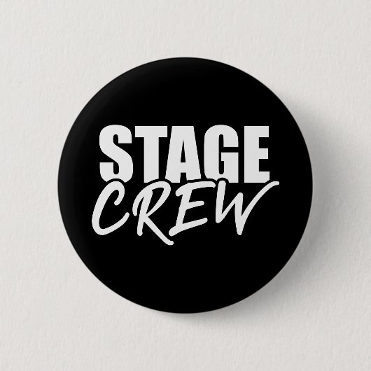 Stage Crew Ronde Button 5,7 Cm (Voorkant)