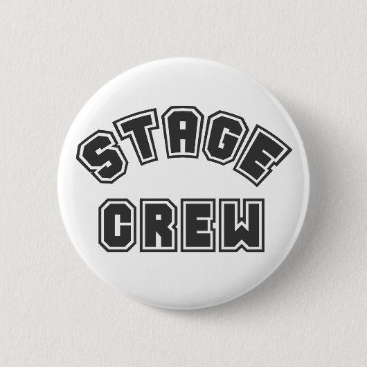 Stage Crew Ronde Button 5,7 Cm (Voorkant)