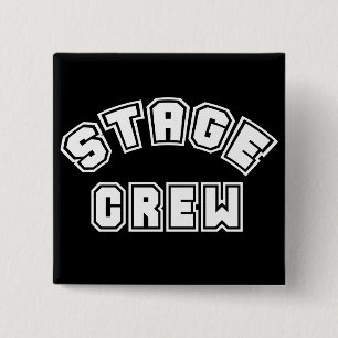 Stage Crew Vierkante Button 5,1 Cm