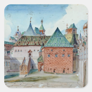 Stage design for Modest Mussorgsky's opera Vierkante Sticker