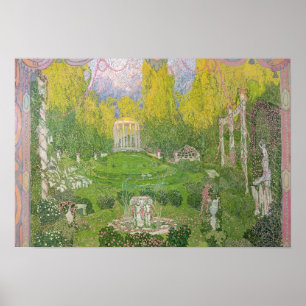 Stage design for opera "Orpheo ed Euridice" Poster