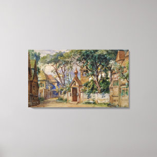 Stage Design for "Oprichnik" door Tchaikovsky Canvas Afdruk