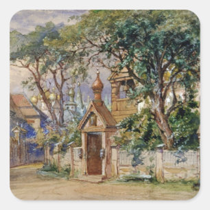 Stage Design for "Oprichnik" door Tchaikovsky Vierkante Sticker