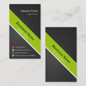 Stage Director - Premium zwart en groen Visitekaartje (Voorkant / Achterkant)