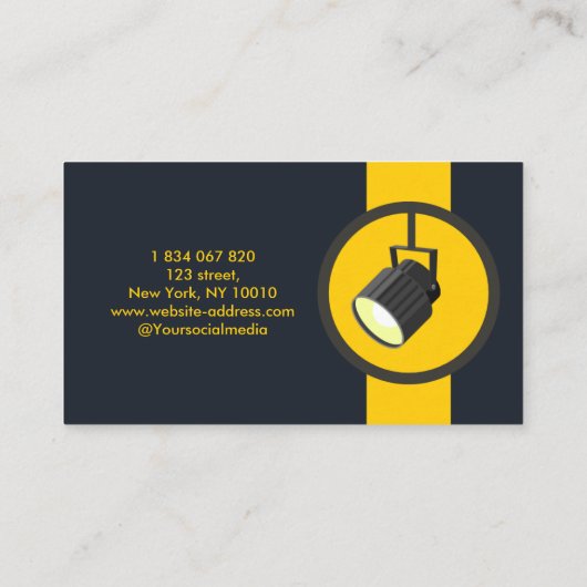 Stage Director Visitekaartje (Achterkant)