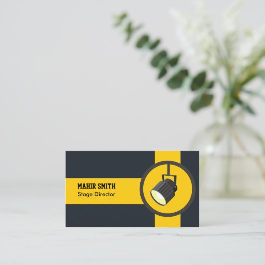 Stage Director Visitekaartje (Staand voorkant)