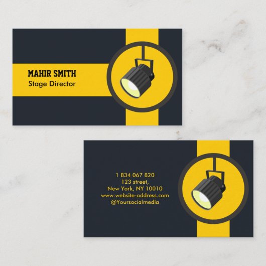 Stage Director Visitekaartje (Voorkant / Achterkant)