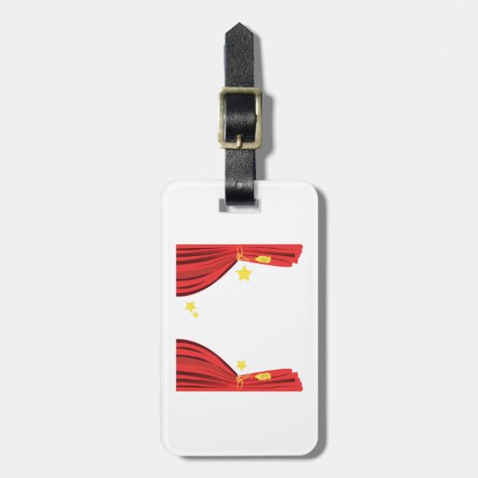 Stage-gordijn Bagagelabel (Voorkant verticaal)