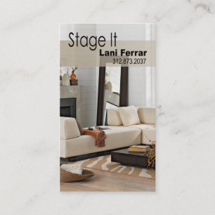 "Stage It" Home Stager, Interior Designer, Realtor Visitekaartje