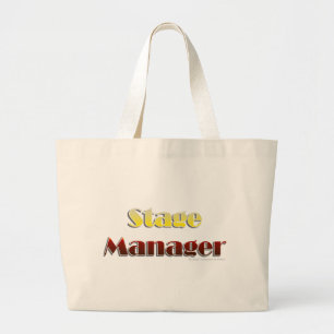 Stage Manager (alleen tekst) Grote Tote Bag