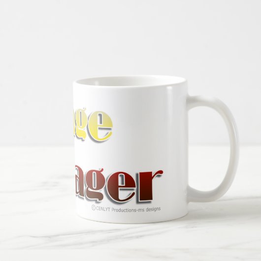 Stage Manager (alleen tekst) Koffiemok (Rechts)