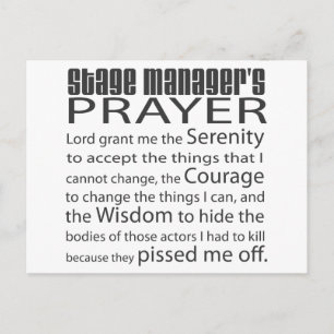 Stage Manager Briefkaart