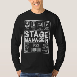Stage Manager Esthetische Multi Tasker Probleem Op T-shirt