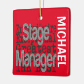 Stage Manager Extraordinaire CUSTOM Keramisch Ornament (Links)