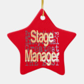 Stage Manager Extraordinaire Keramisch Ornament (Achterkant)