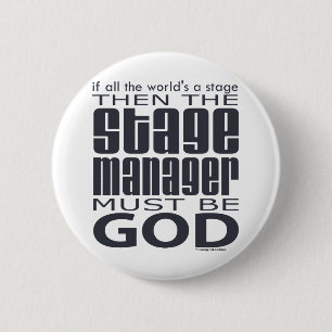Stage Manager God Ronde Button 5,7 Cm