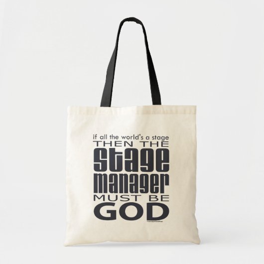Stage Manager God Tote Bag (Voorkant)