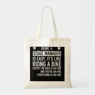 Stage Manager is een eenvoudige backstage-technisc Tote Bag