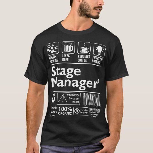 Stage Manager Multitasking Probleemoplossing T-shirt (Voorkant)