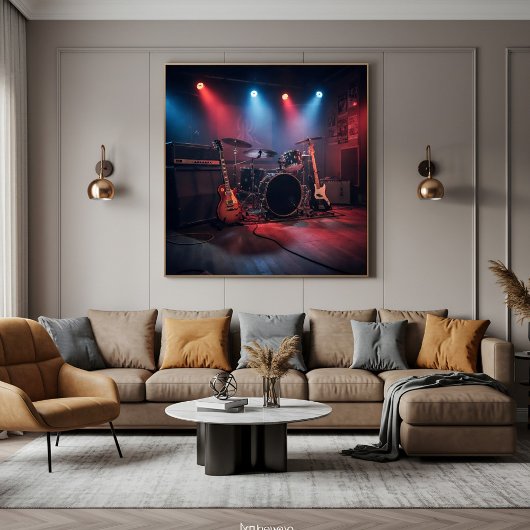 Stage of Vibrations Canvas Afdruk