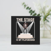 Stage Theater Actor Actrress Cadeau Kaart (Staand voorkant)