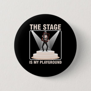 Stage Theater Actor Actrress Cadeau Ronde Button 5,7 Cm