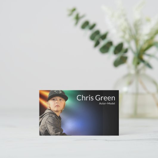 Stage Visitekaartjes headshot Actors & modellen (Staand voorkant)