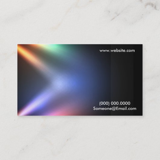 Stage Visitekaartjes headshot Actors & modellen (Achterkant)