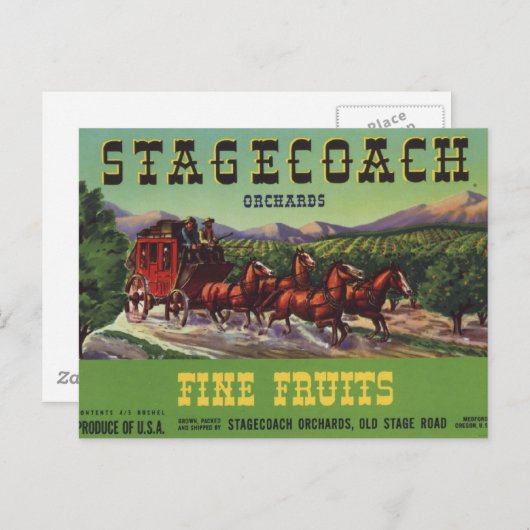 Stagecoach Briefkaart (Voorkant / Achterkant)