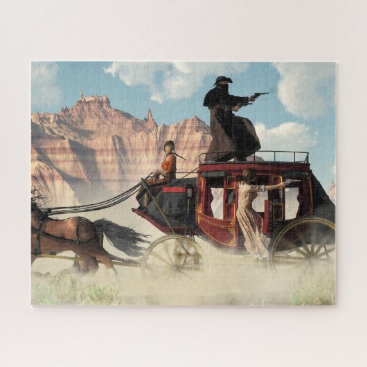 Stagecoach Chase Legpuzzel (Horizontaal)