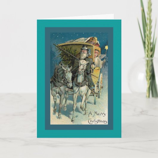 "Stagecoach Christmas" Christmas Card Feestdagen Kaart (Voorkant)