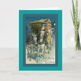 "Stagecoach Christmas" Christmas Card Feestdagen Kaart