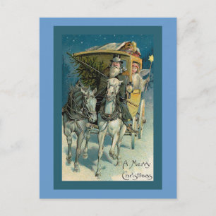 "Stagecoach Christmas" Christmas Card Feestdagenkaart