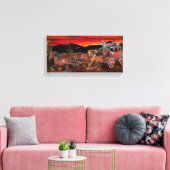 STAGECOACH COWBOYS CANVAS AFDRUK (Insitu (Woonkamer))