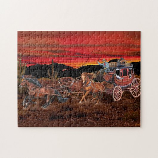 STAGECOACH COWBOYS LEGPUZZEL (Horizontaal)