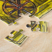 Stagecoach in de woestijn legpuzzel (Zijkant)