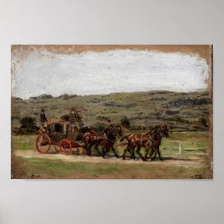 Stagecoach Old West Poster