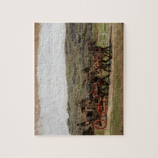 Stagecoach Old West Vintage Legpuzzel (Verticaal)
