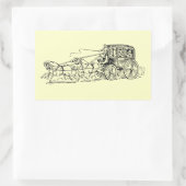 Stagecoach Rechthoekige Sticker (Tas)
