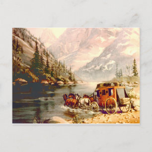 STAGECOACH RIVER CROSSING DOOR SHARON SHARPE BRIEFKAART