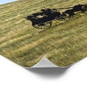 Stagecoach Silhouette Sculpture, South Dakota Poster (Hoek)