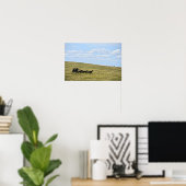 Stagecoach Silhouette Sculpture, South Dakota Poster (Thuiskantoor)